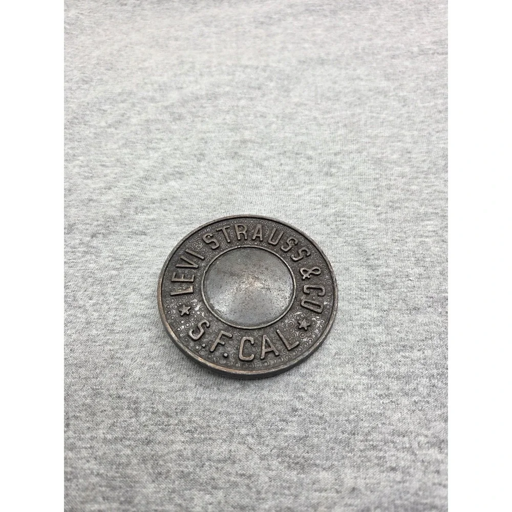 Vintage 1970s Levi Strauss Co Copper Logo San Francisco Belt Buckle Rare Denim